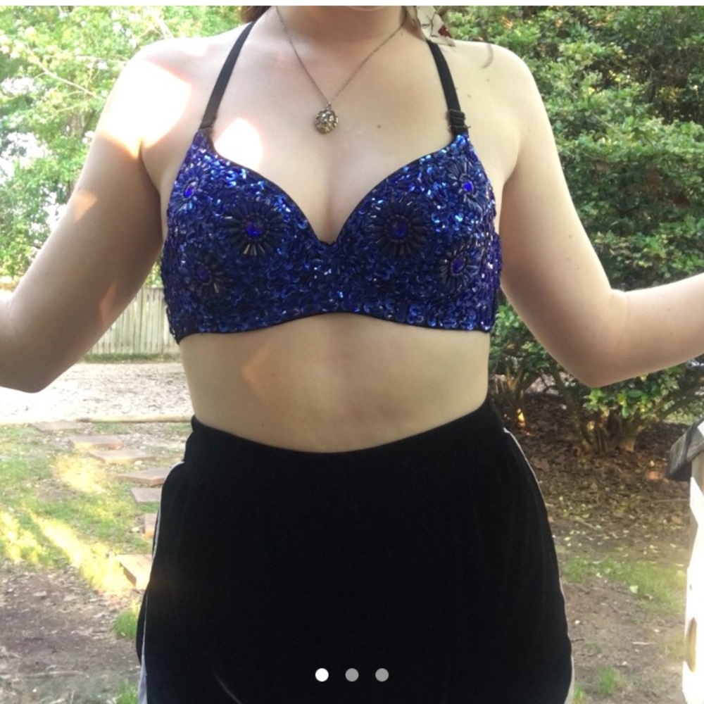 Vintage Hand Embellished Bra Top